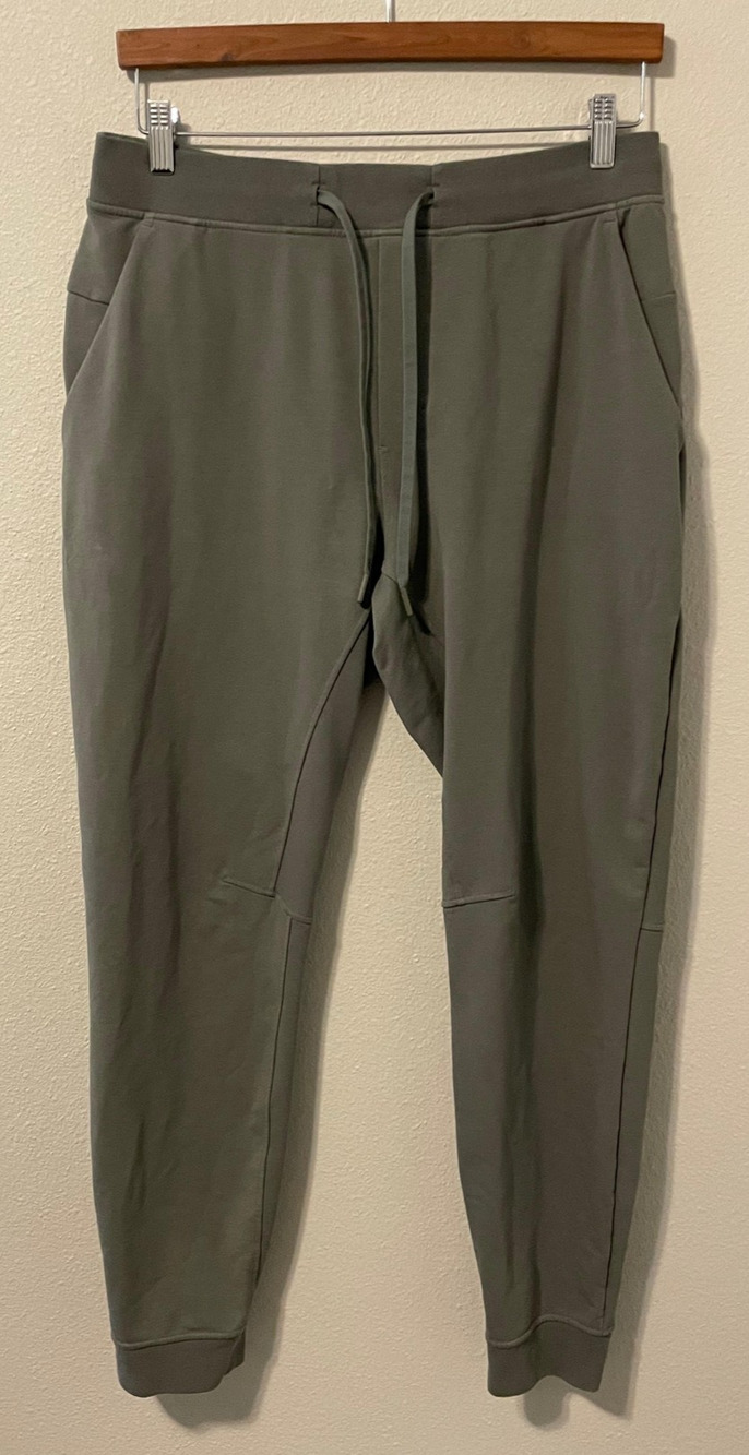 Lululemon Mens City Sweat Jogger Pants Size Large Green Athletic Lounge Modern